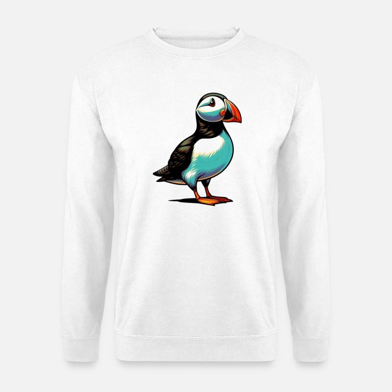 Papageitaucher - Unisex Pullover - Weiß
