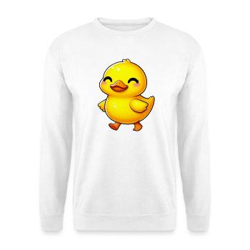 Ente Ente Ente Ente Ente - Unisex Pullover - Weiß - Vorne