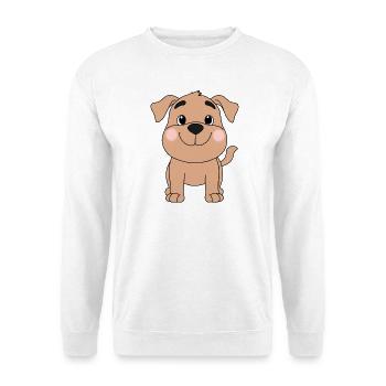 Chien - Sweat-shirt Unisexe - blanc - Devant