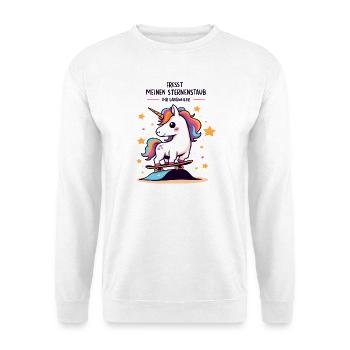 Planche à roulettes Licorne - Sweat-shirt Unisexe - blanc - Devant