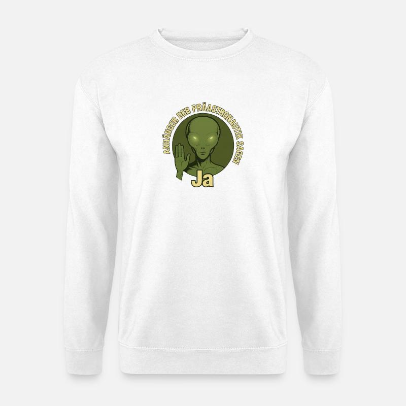 Anhaenger der Praeastronautik - Unisex Pullover - Weiß