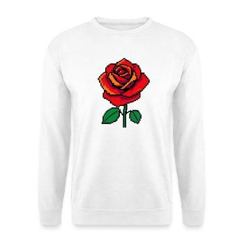 Rose Pixel - Unisex Sweatshirt - white - Front