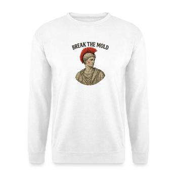 Ancient Bust with Bold Protest Motif - Unisex Sweatshirt - white - Front