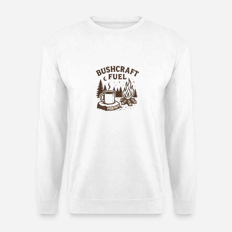 Bushcraft-Treibstoff - Unisex Pullover - Weiß