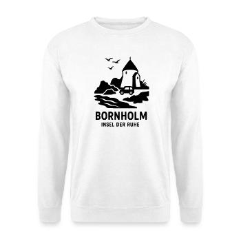 Bornholm Island of Tranquility Denmark - Unisex Sweatshirt - white - Front