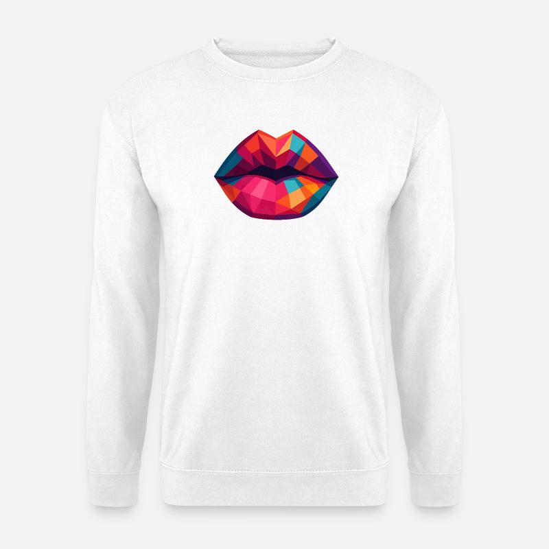 Kiss me! - Unisex Pullover - Weiß