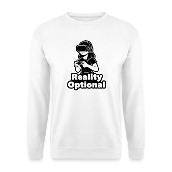 Reality Optional VR Illustration - Unisex Pullover - Weiß - Vorne