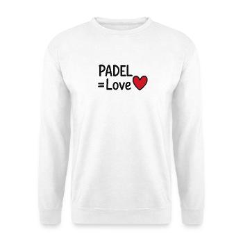 Padel Love Heart - Unisex Sweatshirt - white - Front