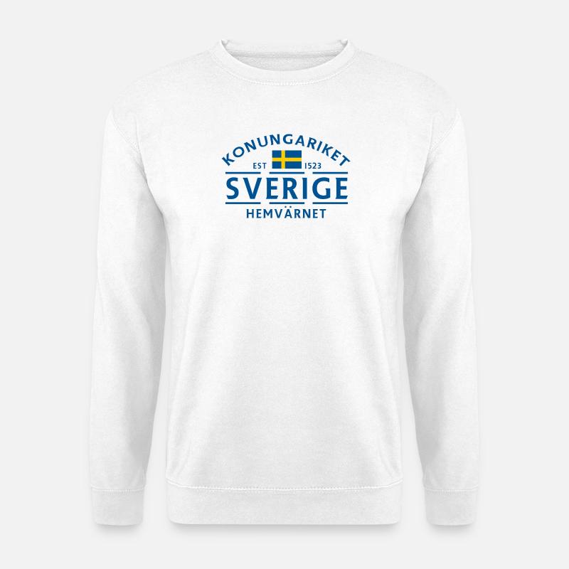 Emblem der schwedischen Heimwehr - Unisex Pullover - Weiß