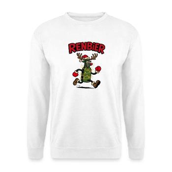 Renbier – Weihnachtsbier Geschenkidee Bier xmas - Unisex Pullover - Weiß - Vorne