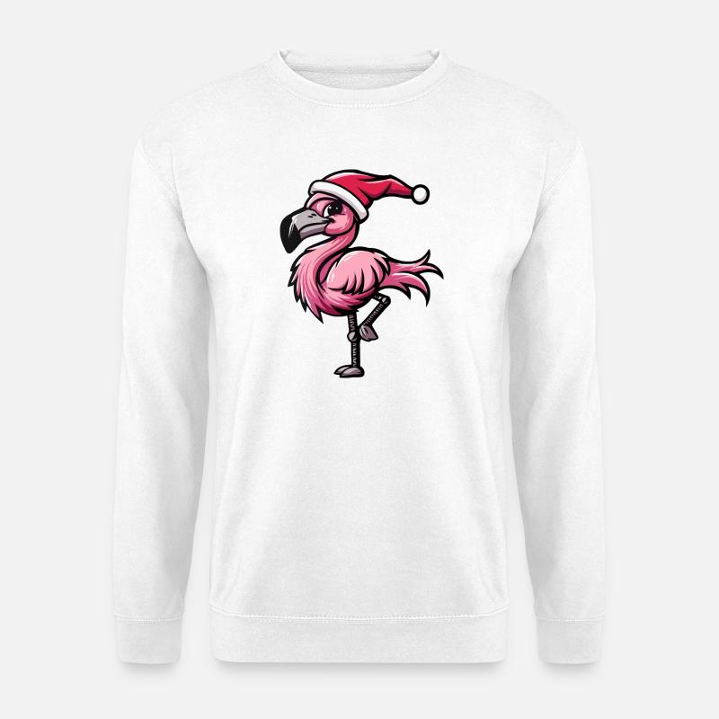 Flamingo Christmas - Unisex Sweatshirt - white