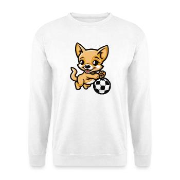Kicker Chihuahua Cartoon - Unisex Sweatshirt - white - Front