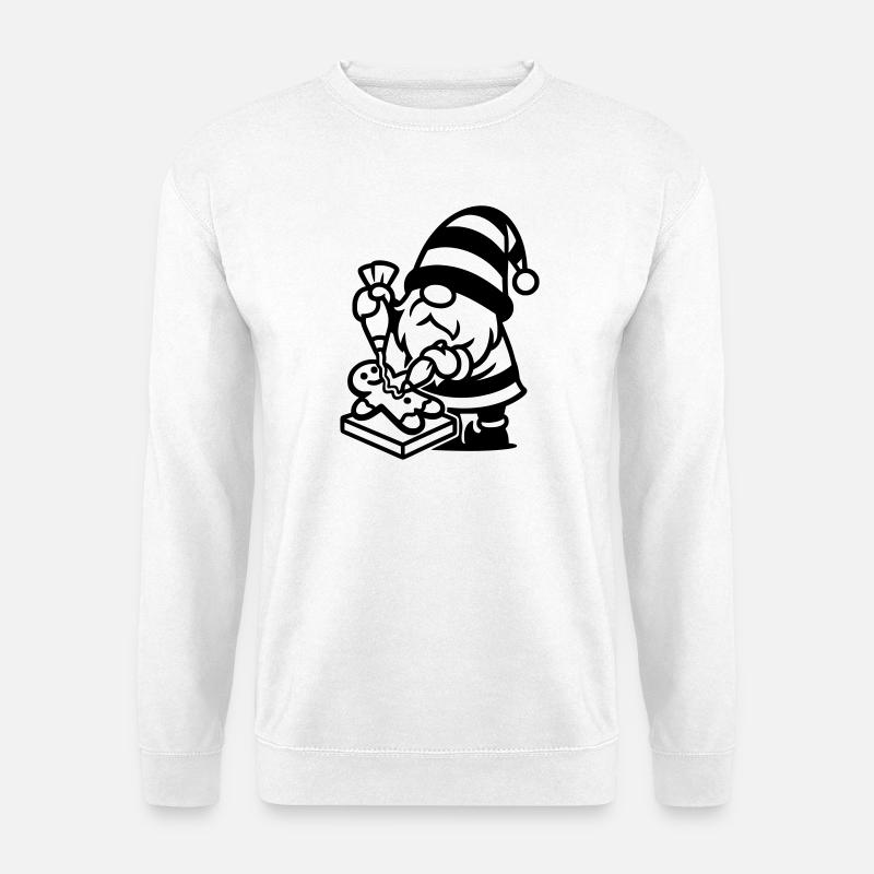 Gingerbread Baking Gnome - Unisex Sweatshirt - white