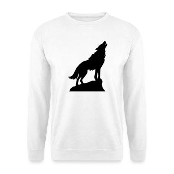 Wolf Animal Icon - Unisex Sweatshirt - white - Front