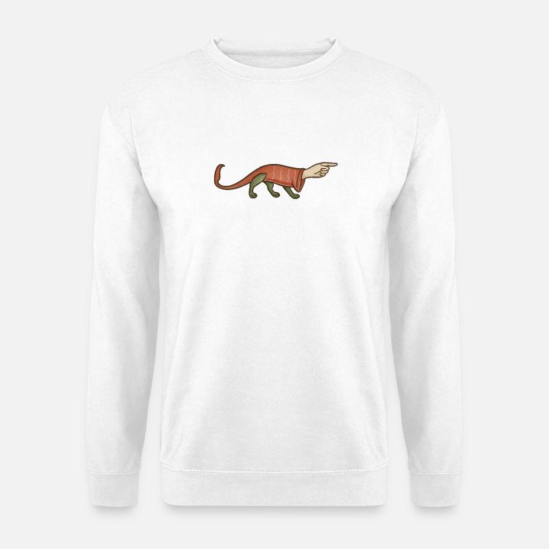 Medieval Paw Pointer Finger - MARGINALIA - Unisex Sweatshirt - white