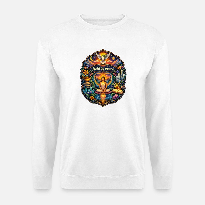 Held by peace - Unisex Sweatshirt - white