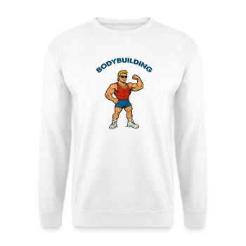 Bodybuilding Gym Cartoon - Unisex Sweatshirt - white - Front