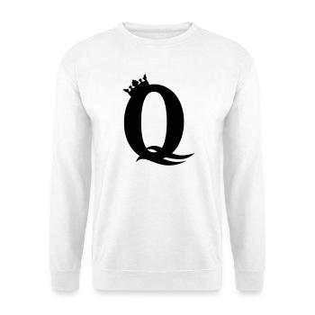 Q-Queen – Majestueuse Party & Girl Design - Sweat-shirt Unisexe - blanc - Devant