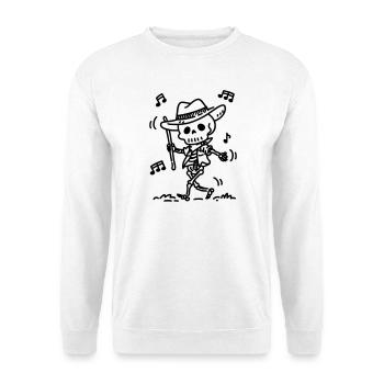 Dancing Cowboy Skeleton | Music & Halloween Theme - Unisex Sweatshirt - white - Front