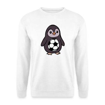 Pinguine Kinder Fußball - Unisex Pullover - Weiß - Vorne