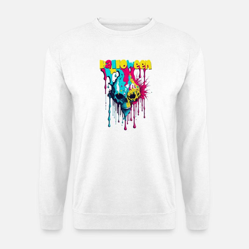 Halloween Neon - Unisex Pullover - Weiß