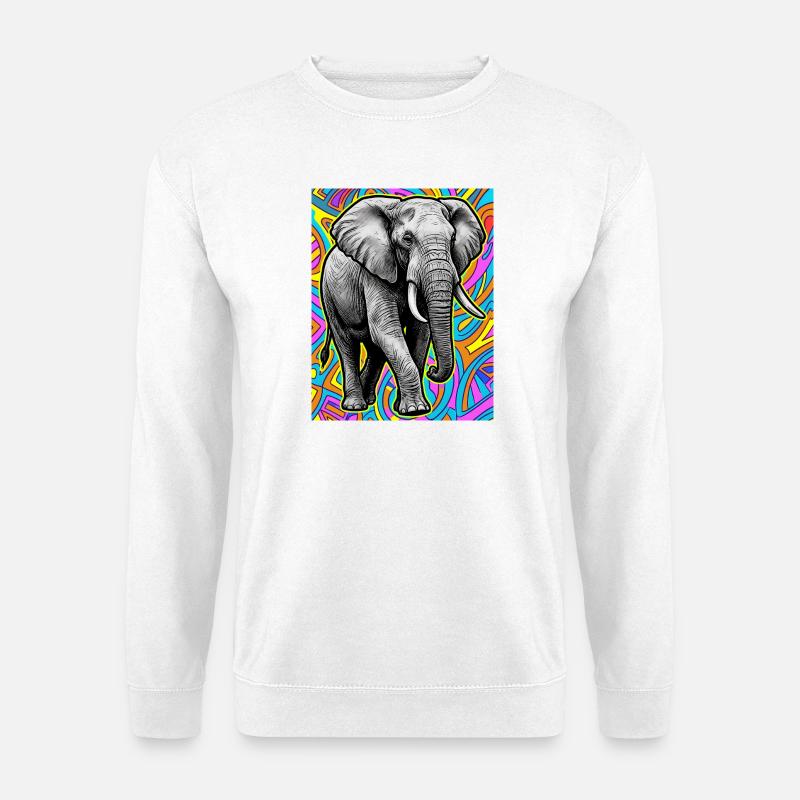 elephant - Unisex Sweatshirt - white