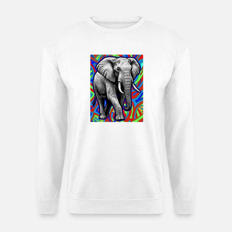 elephant - Unisex Sweatshirt - white