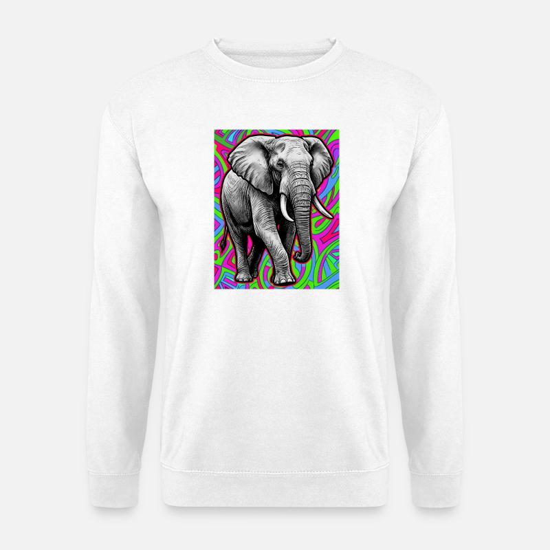 elephant - Unisex Sweatshirt - white