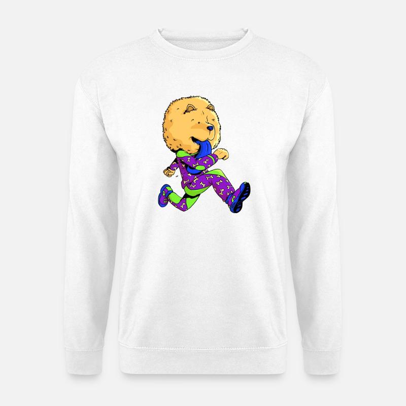 Chow-chow runner - Unisex Sweatshirt - white