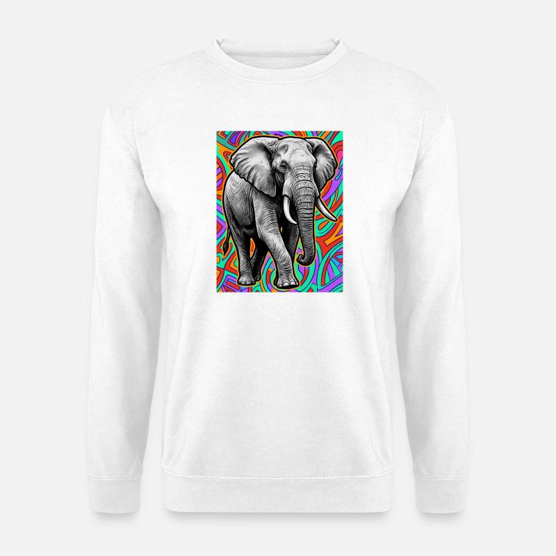 elephant - Unisex Sweatshirt - white