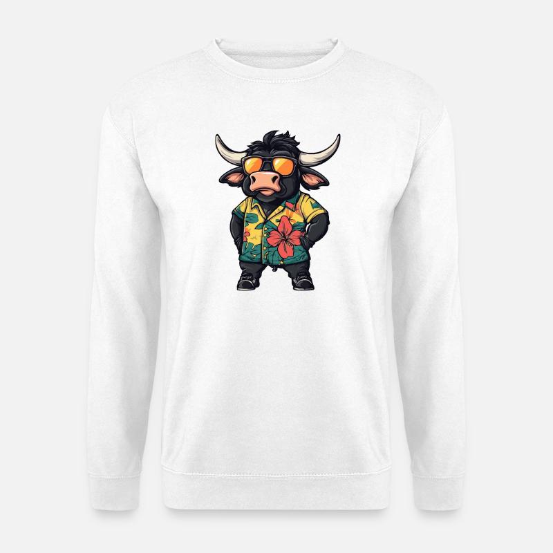 Taurus Comic Vacation - Unisex Sweatshirt - white