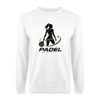 Padel Girl - Unisex Pullover - Weiß - Vorne