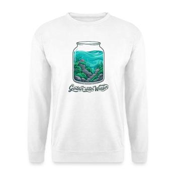 Aquascaping Aquarium Garten Kunst - Unisex Pullover - Weiß - Vorne