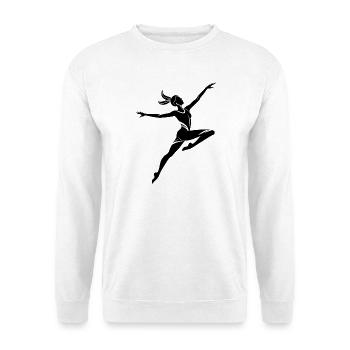 Female gymnast - Unisex Sweatshirt - white - Front