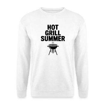 Hot Grill Summer - Unisex Pullover - Weiß - Vorne