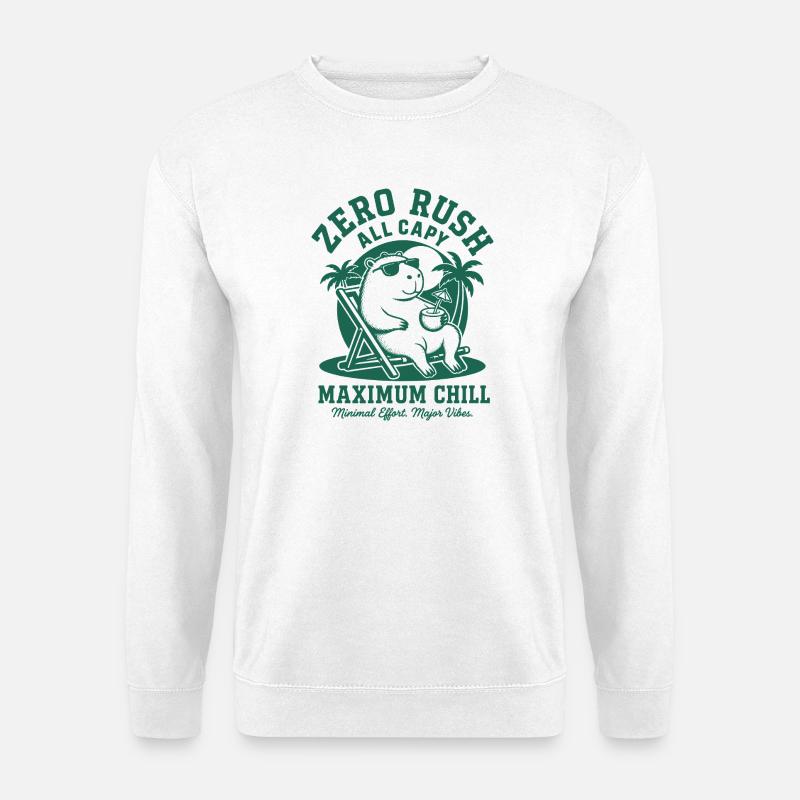 Zero Rush Capybara Chill - Unisex Sweatshirt - white