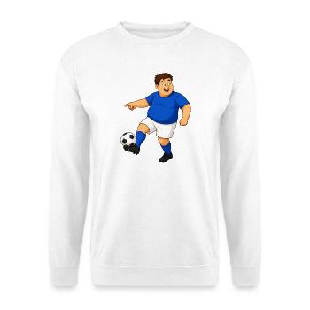 Footballers in action - Unisex Sweatshirt - white - Front