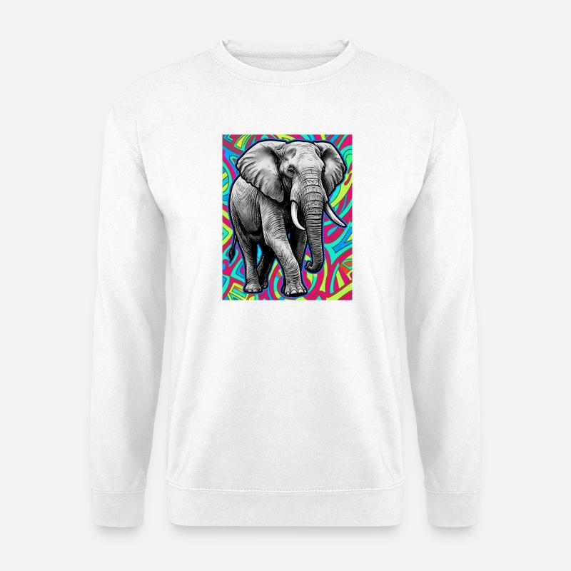elephant - Unisex Sweatshirt - white