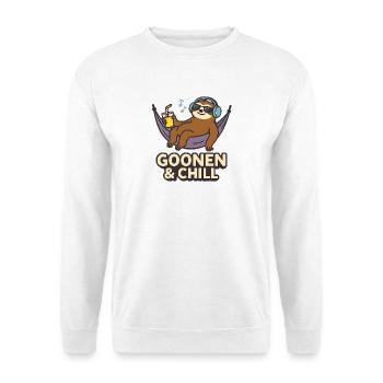 Goonen & Chill Sloth Lounge - Unisex Sweatshirt - white - Front