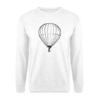 Hot Air Balloon - Illustration - Unisex Sweatshirt - white - Front