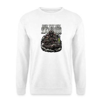 Zander Sportangler - Unisex Pullover - Weiß - Vorne