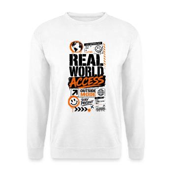 Real World Access Graphics - Unisex Sweatshirt - white - Front