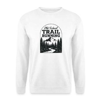 Course sur sentier à l’ancienne - Sweat-shirt Unisexe - blanc - Devant