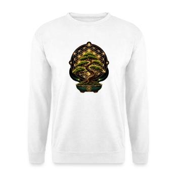 Japanese Bonsai Tree Plant Flower-of-Life - Unisex Sweatshirt - white - Front