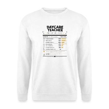 Daycare Teacher Gift for Preschool Educator - Unisex Sweatshirt - white - Front