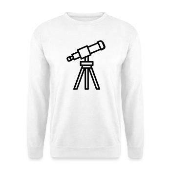 Teleskop - Unisex Pullover - Weiß - Vorne
