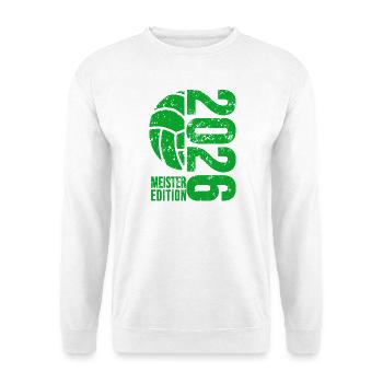 Volleyball Master Shirt 2026, Green , Bottle - Unisex Sweatshirt - white - Front