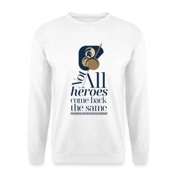 Guerrier Spartiate Mythologique. - Sweat-shirt Unisexe - blanc - Devant
