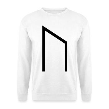Uruz Rune Black – Viking Futhark Norse - Sweat-shirt Unisexe - blanc - Devant