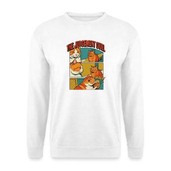 Funny Orange Cats Duel Comic - Unisex Sweatshirt - white - Front